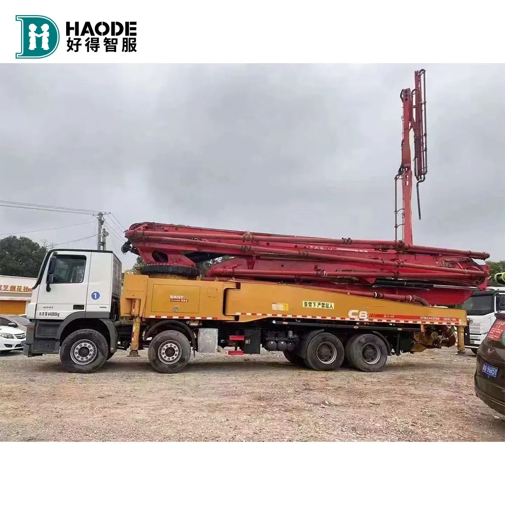 Haode Used Concrete Pump China Wholesale Used 37m 52m 56m Sany Truck Mounted Concrete Pump Price