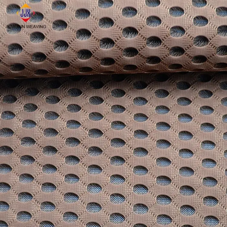 Sandwich Air Mesh Fabric for Home Textile Jiangsu Upholstery Fabric Tricot 100% Polyester Plain Lightweight Knitted YARN DYED