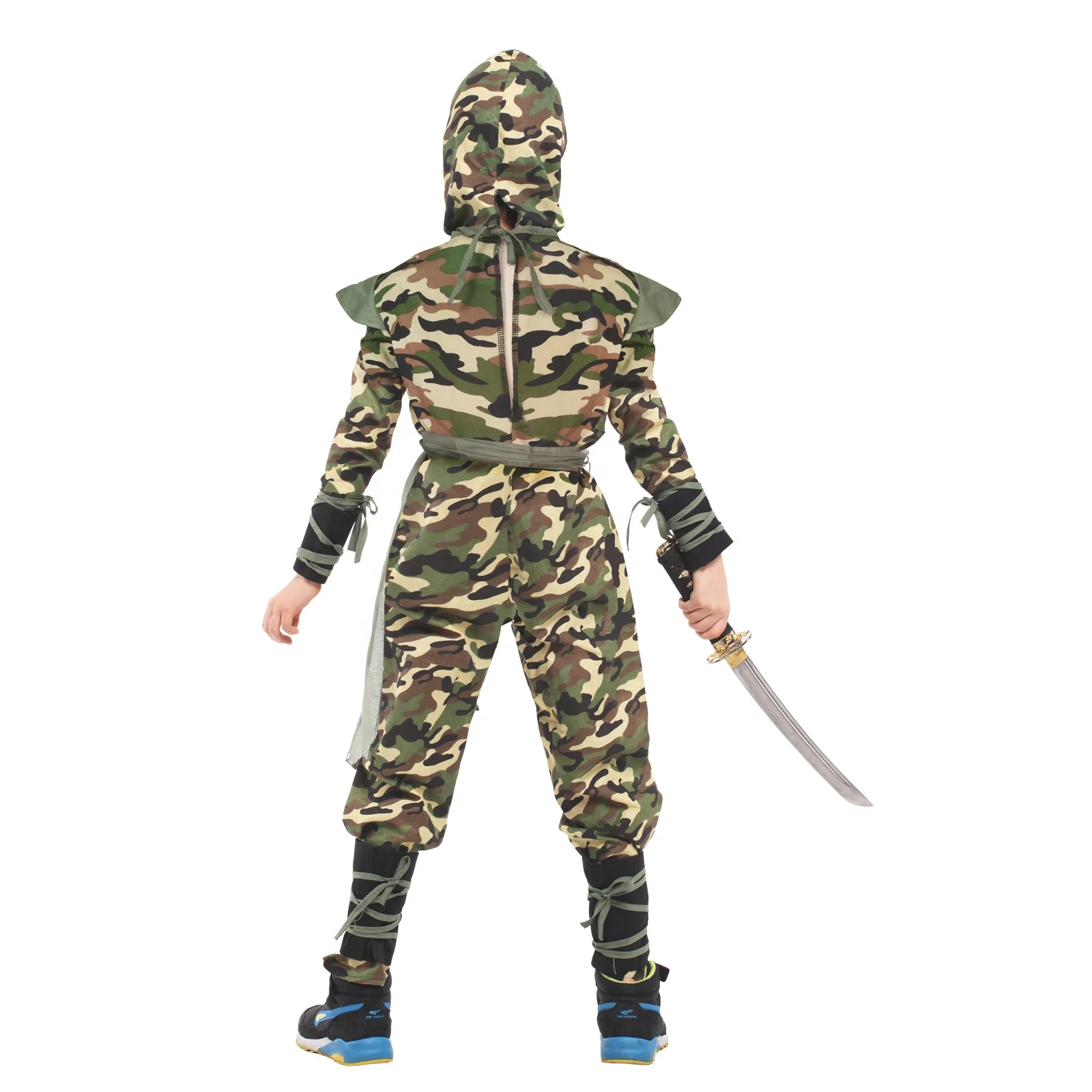 Boys Halloween Anime Costume Kids Ninja Cosplay Superhero samurai warr Set Boys Ninja Costume