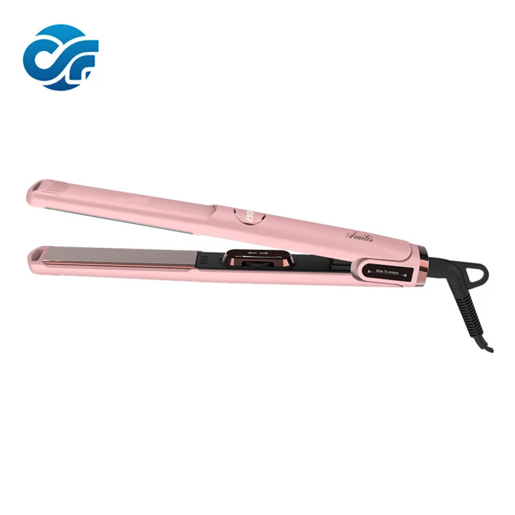 Manufacturer Wholesale PTC 20mm*100mm 450 Degree Flat Iron Titanium Rainbows Straighteners Wholesale Flat Iron Vendors