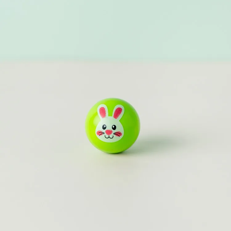 
Hot sale custom printed rabbit pattern children animal bouncy ball rubber bouncy balls 