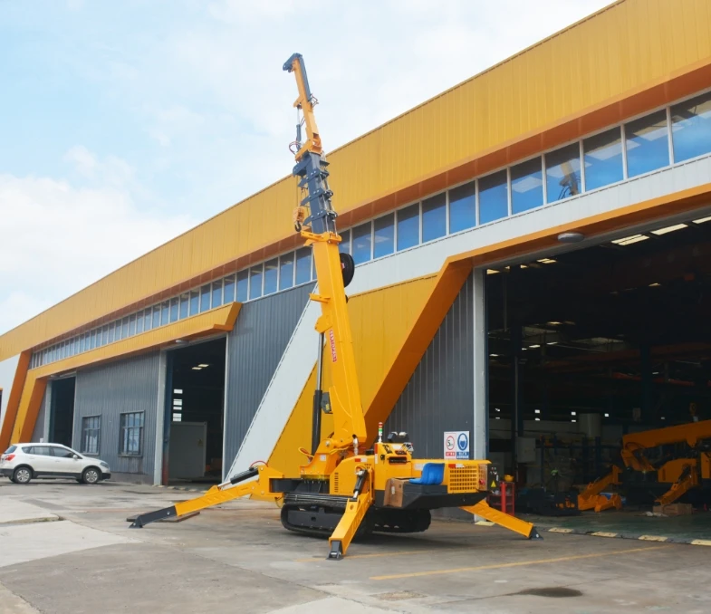 5-Ton Pure Electric Crawler Spider Crane New Home/Construction/Farm Mini Truck Crane with Gear Bearing Gearbox Pump Engine