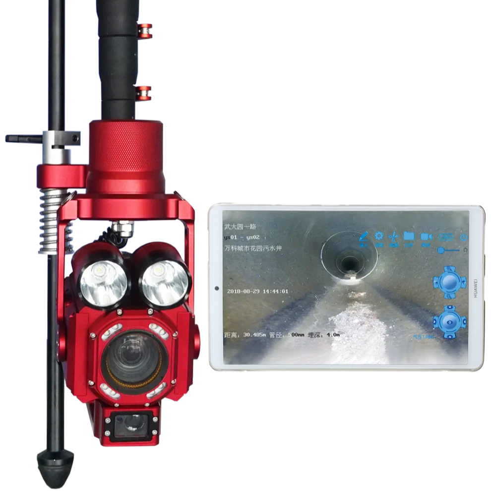 Полюсная камера CCTV трубопровод обнаружения