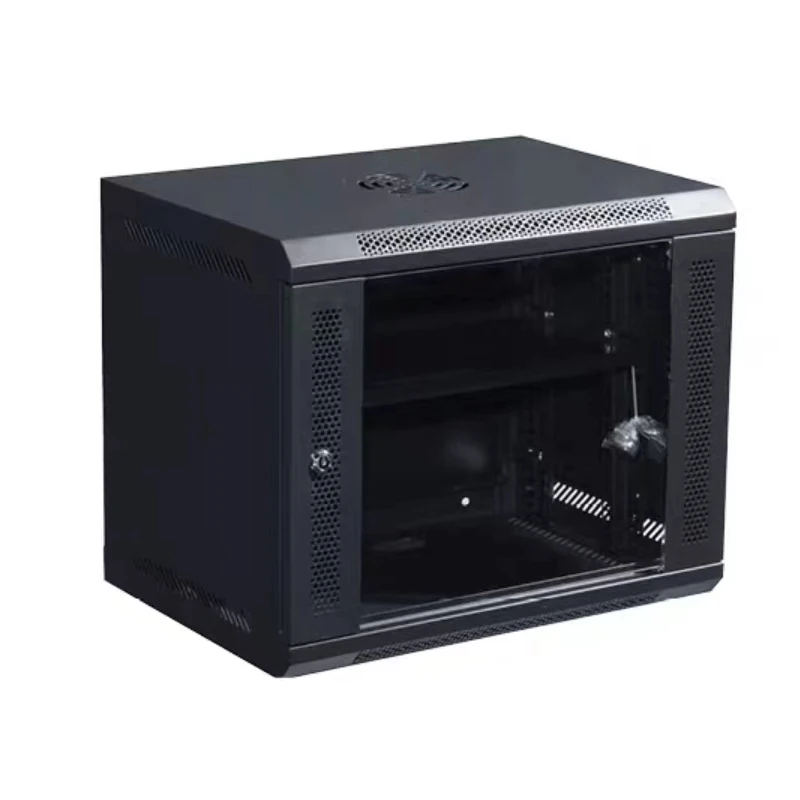 Open Server Cabinets 6U 9U 12U Wall Mount Cold Rolled Steel for Data Centers in Stock