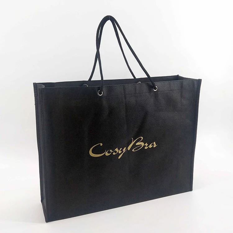 Wholesale promotional custom eco friendly reusable supermarket grocery tote laminated non woven shopping bag