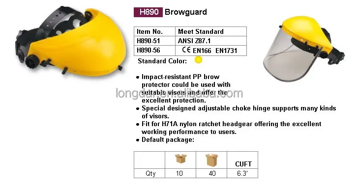 Good Price Of Good Quality Safety Work Adjustable Face Shield Headgear