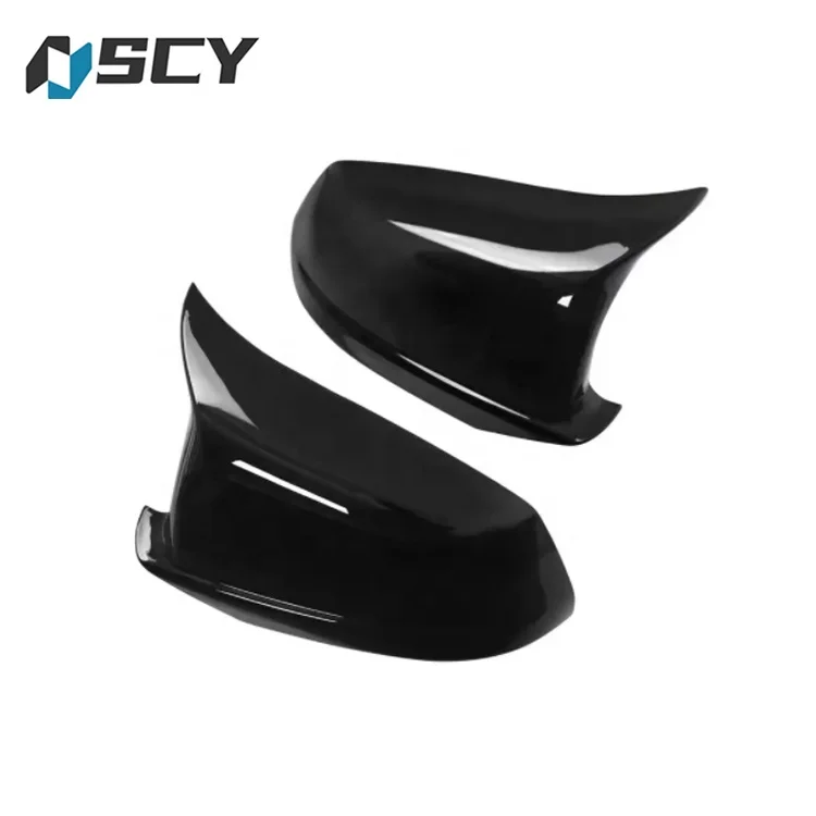 Mirror Cover For BMW 5 Series F10 F11 2011-2013 ABS Gross Black Rearview Mirror Cover
