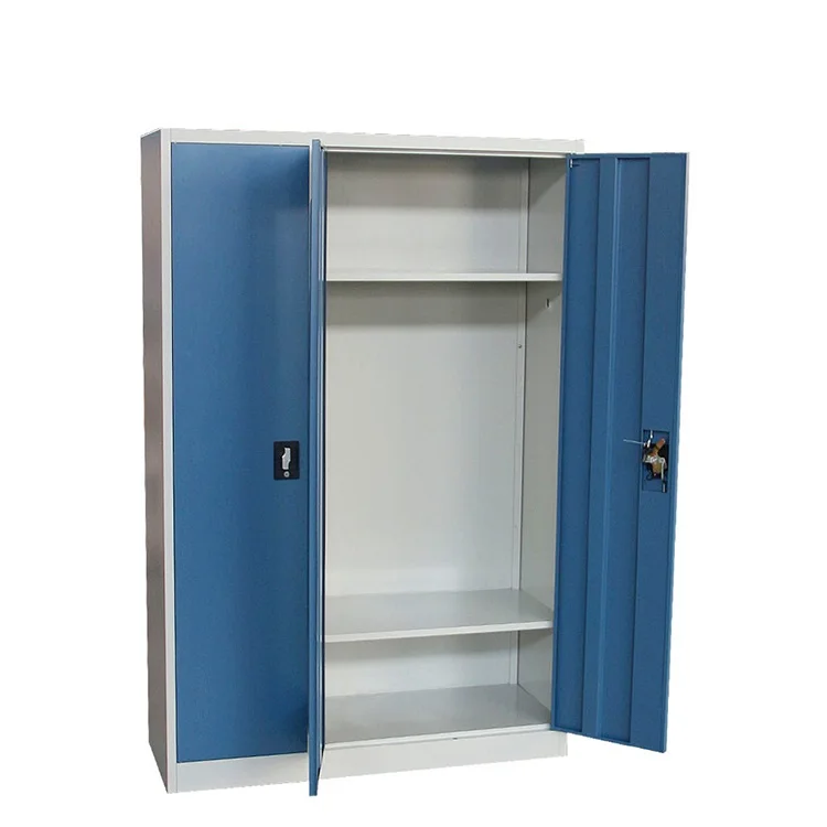 Style Home Furniture Wardrobe 3 Doors Muilt-founction Bedroom Metal Steel Indian Wardrobe Cabinet Modern Customized Color 30