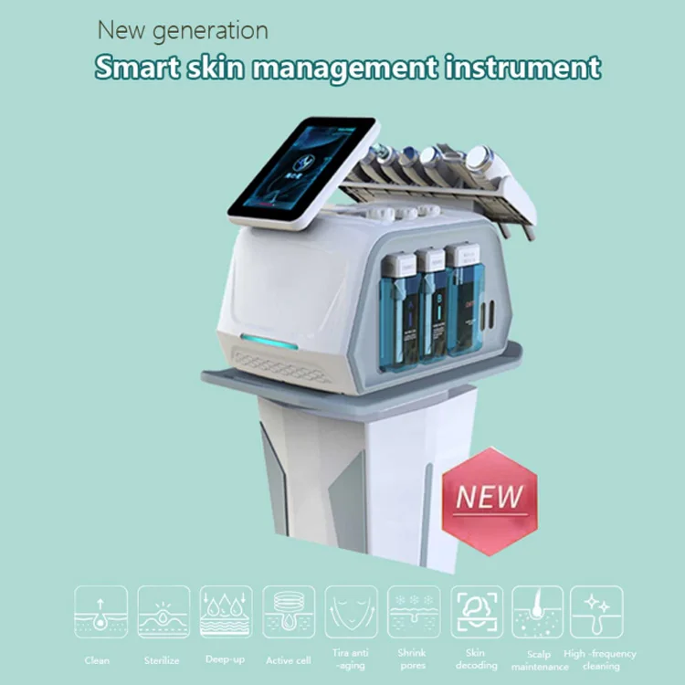 Hydra Diamond Microdermabrasion Facial Machine 2024 6 In 1 Hydra Oxygen Facial Cleaning Machine For Salon