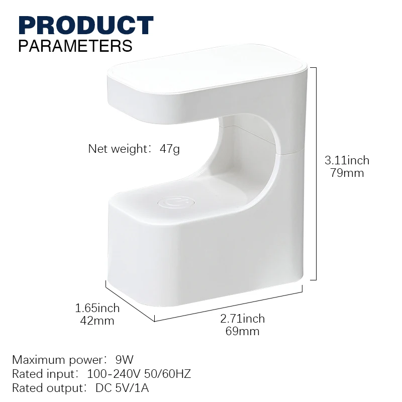 Portable Mini Rapid Drying Light Therapy Machine Home Use Wearable Nail Varnish Baking Lamp Nail dryer