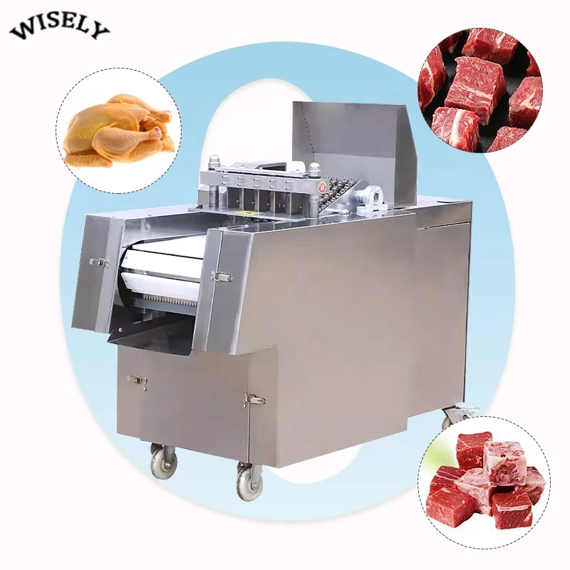 Frozen Meat Cutter  Machine Chicken  Pork Fish Meat Cutting Machine  Duck Beef   Meat Dicer Grinder Machine