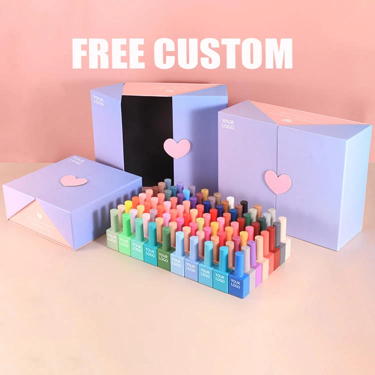 Free Custom Professional Gel Nail Polish Kit 15ml Esmalte Varnish Vernis Long Lasting Uv Gel Polish Set For Nail Supplies Salon