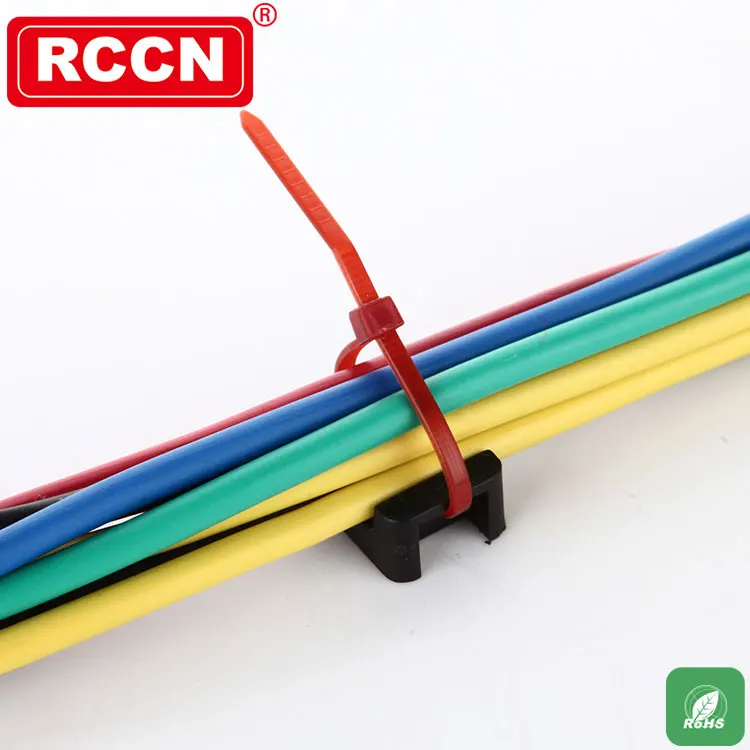 RCCN High Quality Wire Nylon Cable Clamp HC-5 Saddle Tie Mounts Electrical Cable clamp