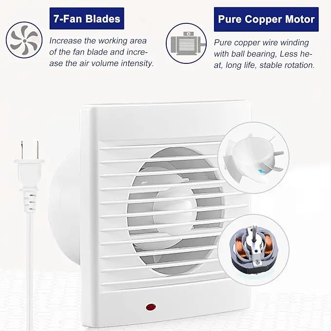 Wholesale Hot Style Window Mounted Ventilation Fans Indoor Fan Bathroom Exhaust Fan For Home and Hotels