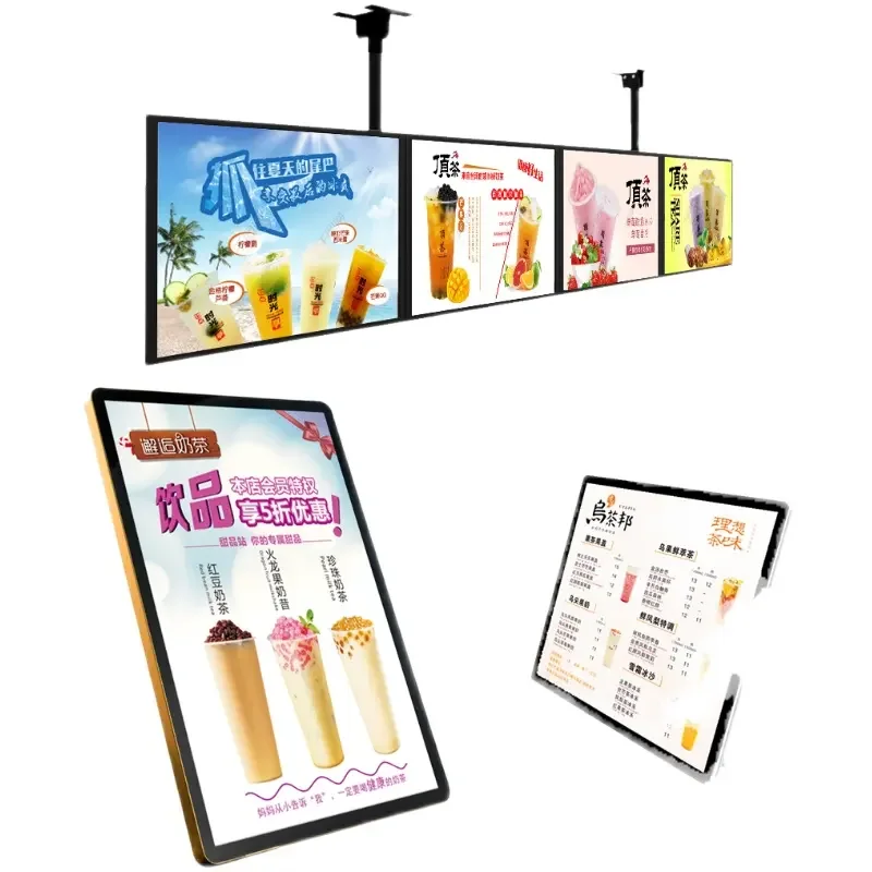 Advertising Led 3D Ultra Thin Light Box Illuminated Poster Billboard Hanging Light Box Display Menu Board Screen Coffee Shop