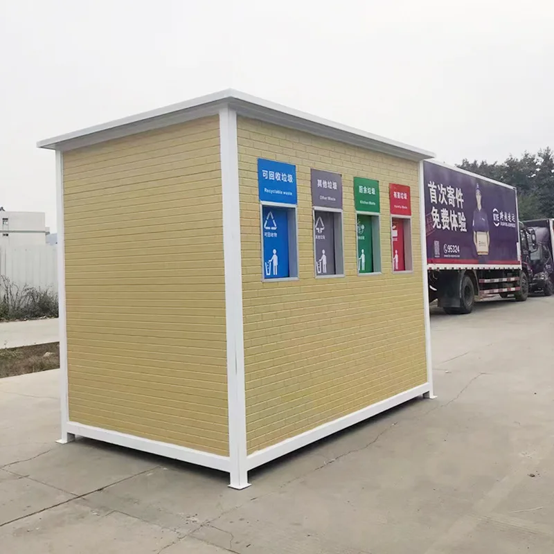 Garbage sorting kiosk