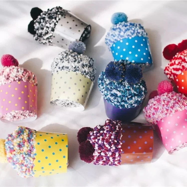 In Stock Wholesale Winter Fleece Plush Fluffy Fuzzy Socks Women Girls Lady Cupcake Cozy Sleep Floor Tube Crew Sock Custom Christmas Gift