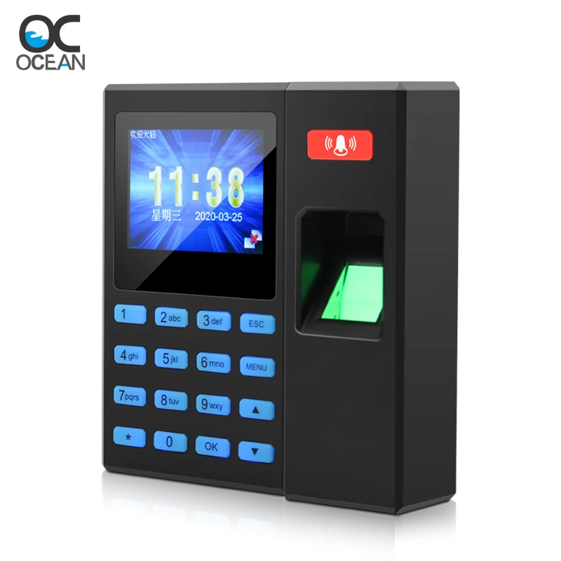  Контроль отпечатков пальцев + RFID времени посещаемости и
