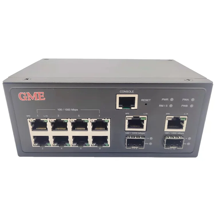 New Product 2023 10Port+2Port SFP 10/100/1000M Managed Gigabit Ethernet Switch Hub