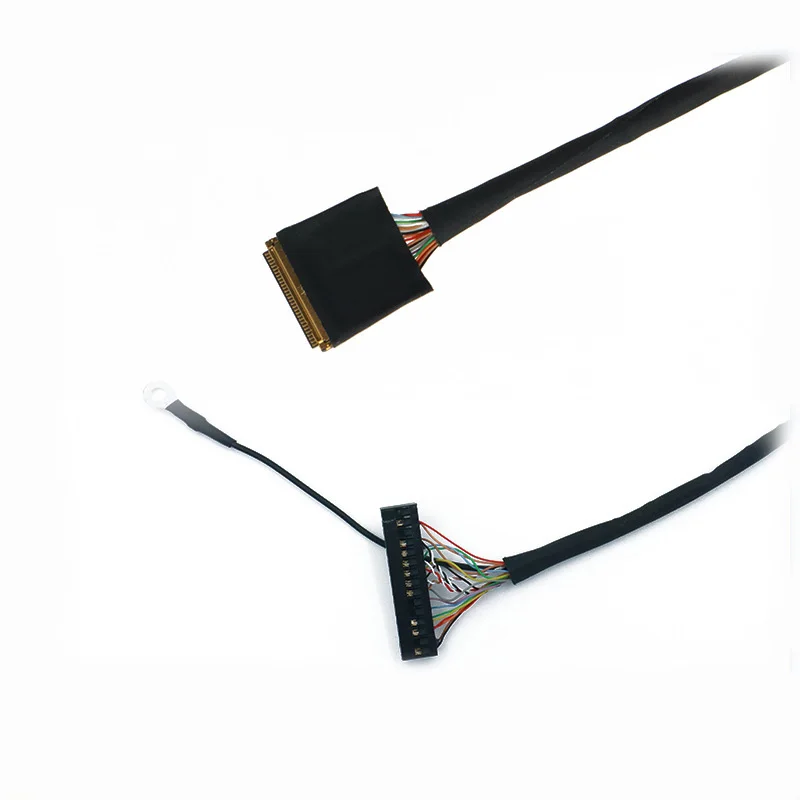 IPEX 20454-40 TO DuPont 2.0mm 20 PIN PH2.0-6P 15.6-inch EDP LVDS cable UL10064 32AWG 7/0.08 OD0.38 cable