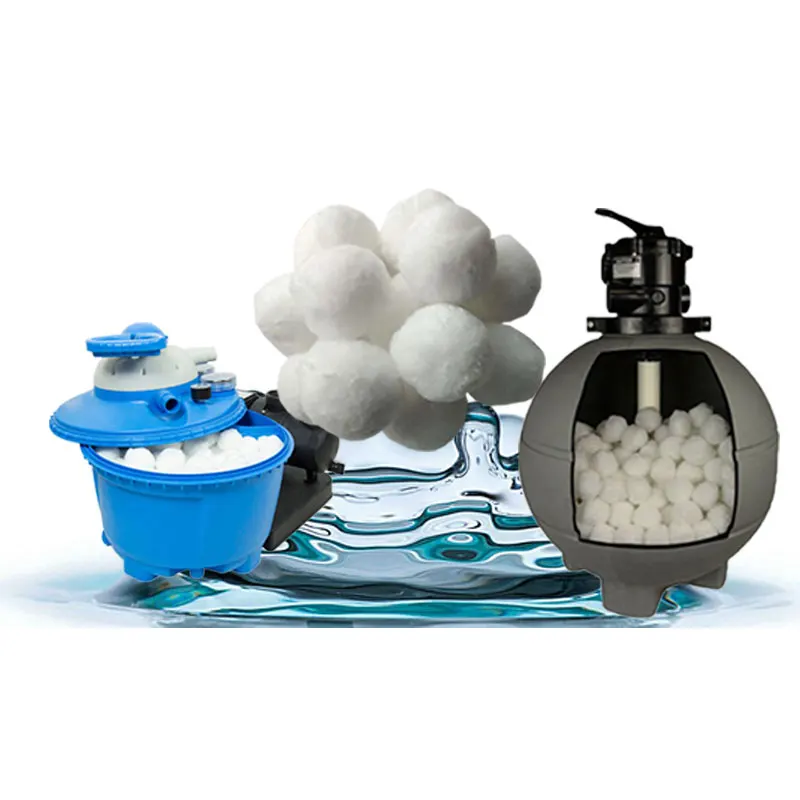 
swim pool chemical filter media comet fiber ball snow ball 