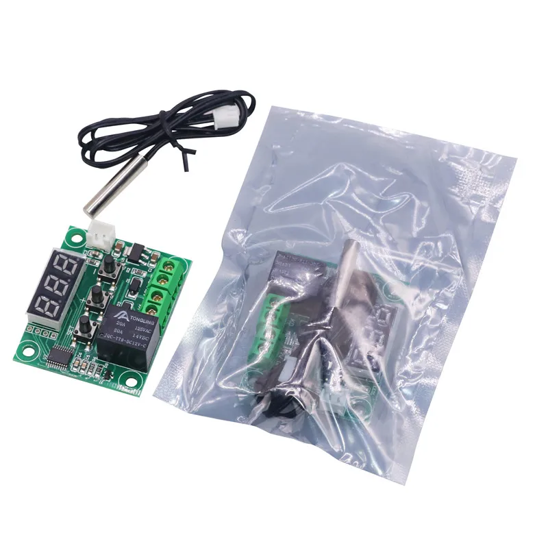 XH-W1209 Thermostat DC12V Mini Regulator Digital Temperature Controller For Incubator Temp Control Switch Plate Red light