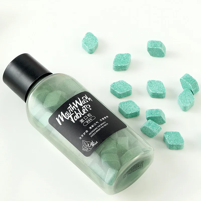 Scrub Solid Toothpaste Particles Whitening To Tooth Stains Smoke Stains Bad Breath Travel Breath Fresh Mouthwash Mint/Lemon