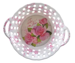 Exquisite candy plate birthday party plastic melamine fruit basket