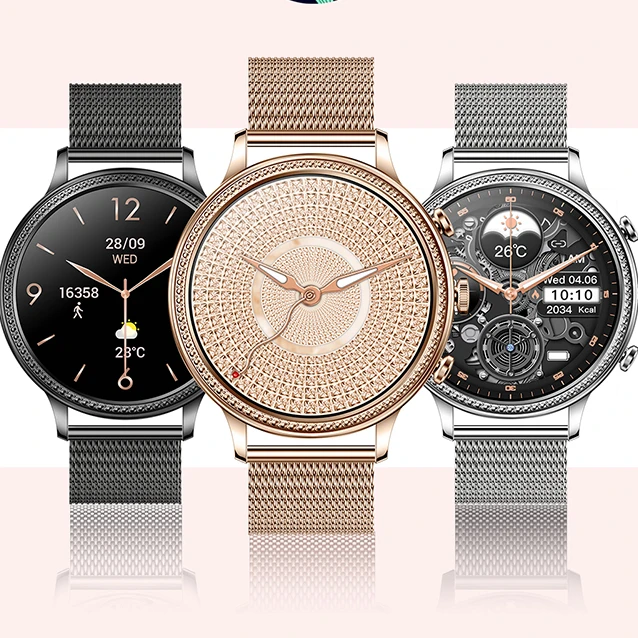 V60 Smart Watch for Women Dafit BT Calling Smartwatch for Android and iOS Phones Full Touch Color Screen Fashion wristwatch