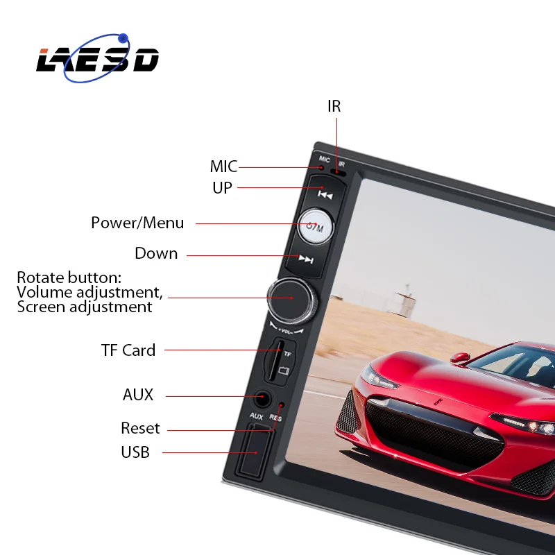 Новое поступление автомобиля MP5 радио Универсальный 7-ми дюймовый сма