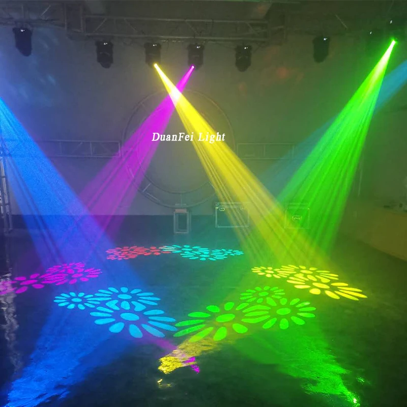 new year stage decoration light mini 24pcs led ring wash lyre 120w spot moving head gobo dj light