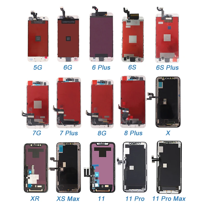  Оригинальный ЖК-экран для iphone 5 6s 7 8 plus x xr xs max 11