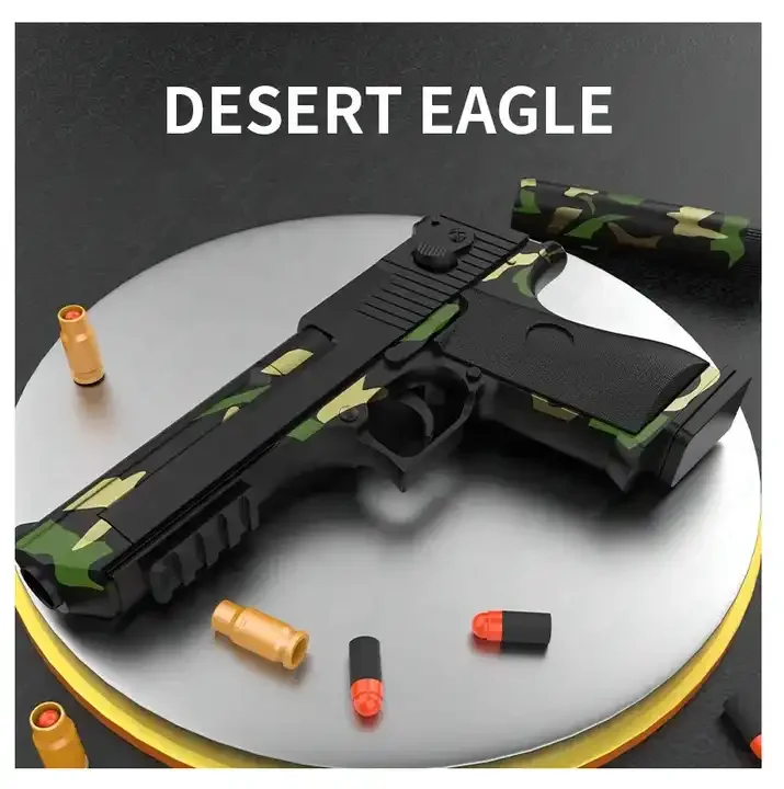 Cheap Realistic Foam Dart Toy Gun for Guns Soft Bullet Kids Play Simulated Shooting Game Power Desert Eagle Soft Bullet Gun