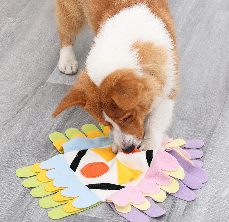 Wholesale New Product Owl Durable Polar Fleece Interactive Dog Smart Toy Pet Dog Snuffle Training Mat