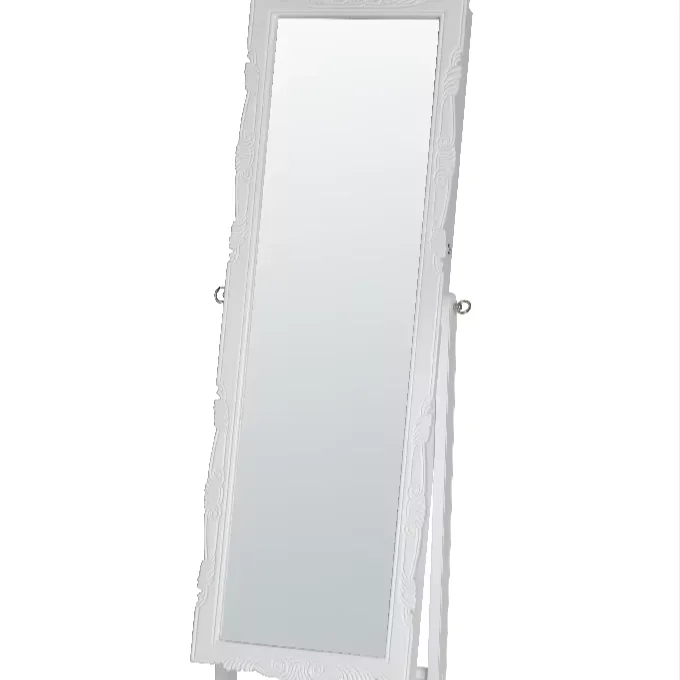 Старинная Мода или классическая аэрозольная краска стоящий ювелирный шкаф полная длина резьба узоры для хранения внутреннего зеркального шкафа