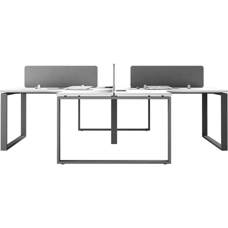 Hot Sale Modular Office Furniture 4 6 Seaters Office Work Station MFC Office Desk Workstation