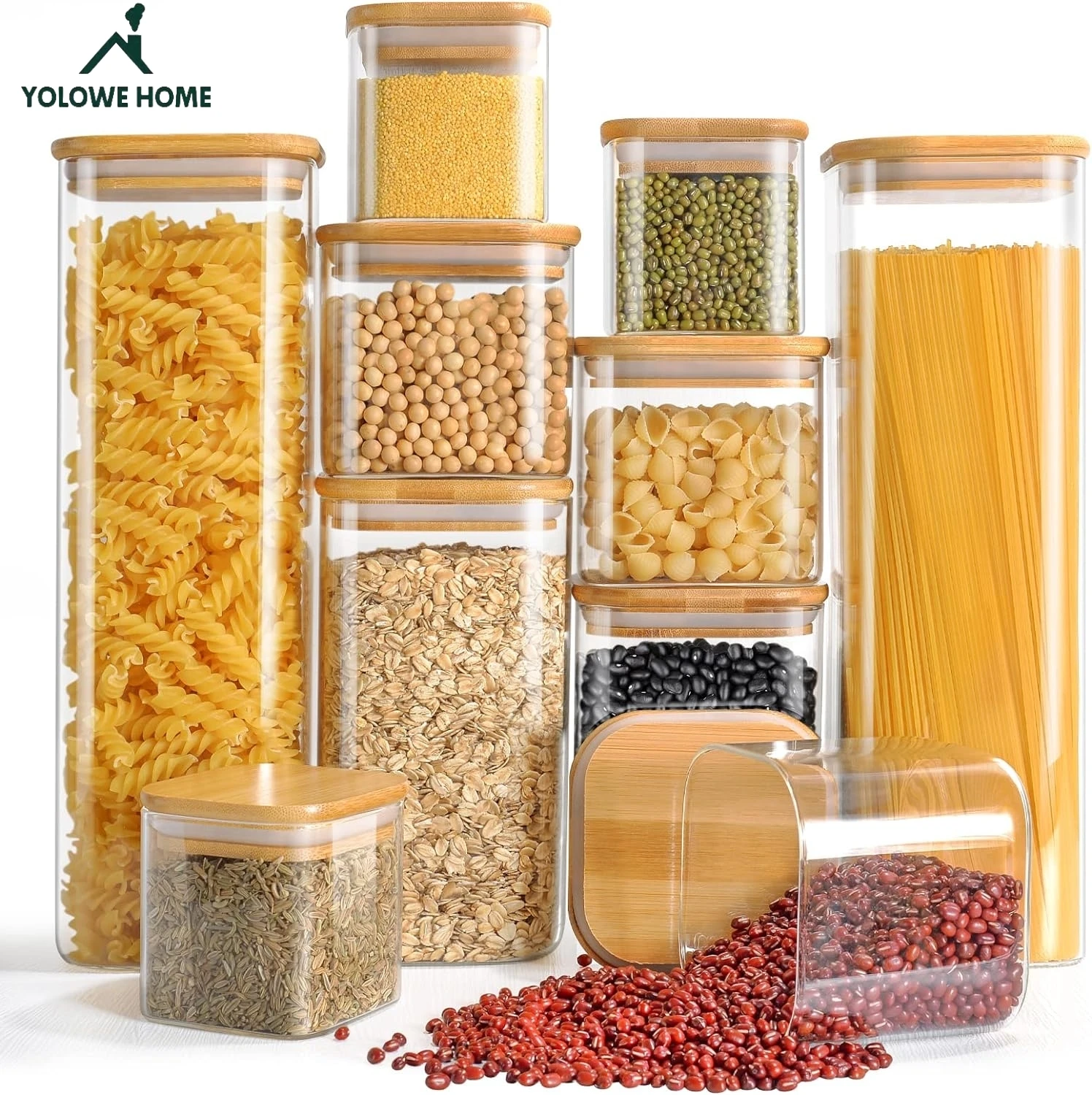 Многофункциональный стеклянный контейнер для еды