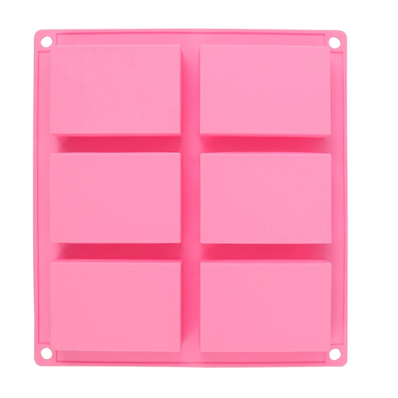 customize rectangle hand made DIY loaf silicon soap candle cake making molds