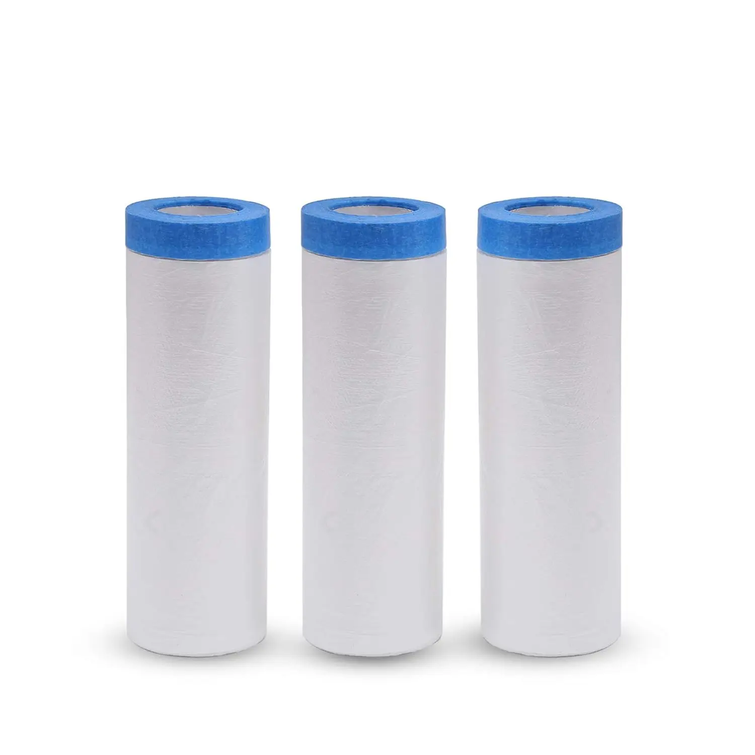 Furniture Protective Indoor Paint Tape Outdoor Use Painting Covering Masking Transparent Pre-taped Anti PE Shrink Film