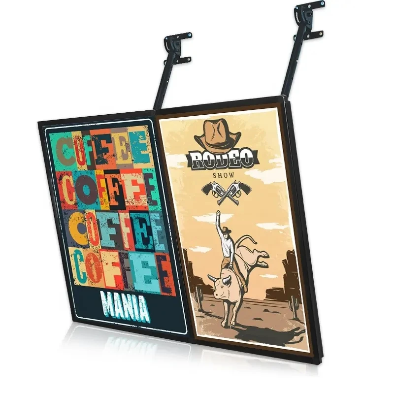 A1 A2 A3 photo frame tempered glass panel luminous restaurant led order menu display slim light box board