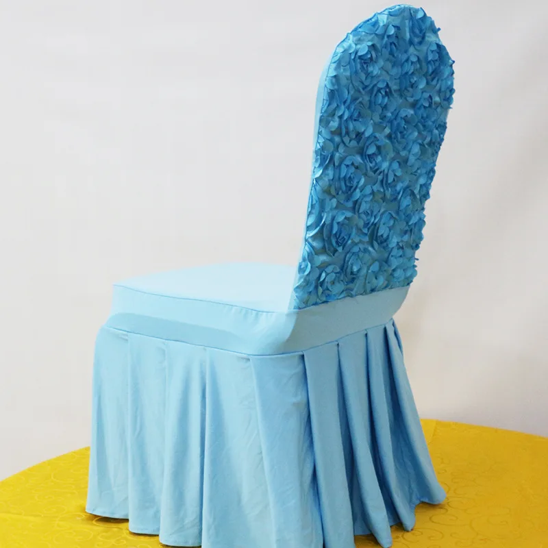 Wedding Banquet Ceremony All Inclusive Dustproof Chair Cover Hotel Party Elastic Rose Chair Cover Wholesale