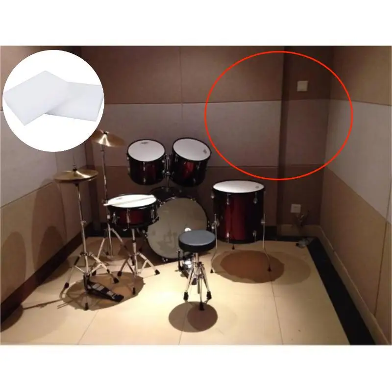 2100g Custom Size Reliable Quality Polyest Raw Material Home Room Acoustic Soundproof Panel Padding