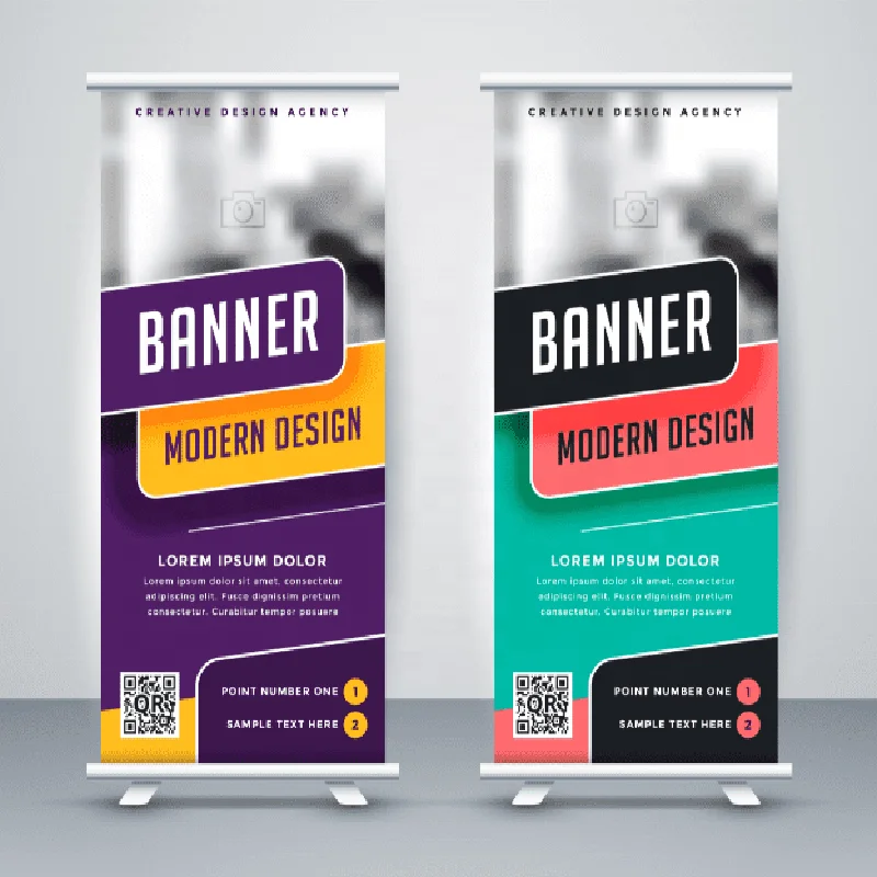Retractable Banner Stand Stand Cheap Standard Size Of Roll Up Banner From Factory For Advertising