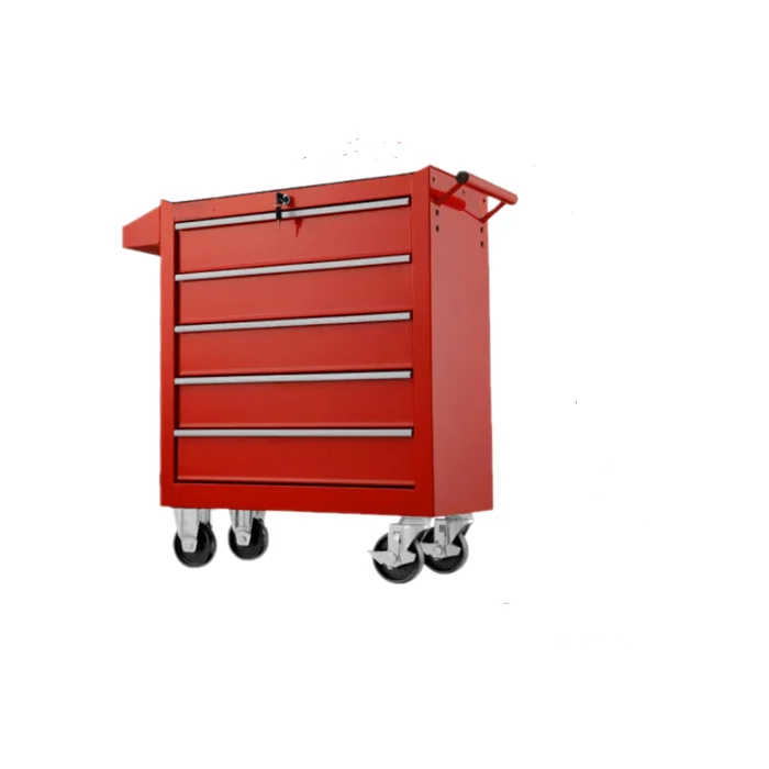 Metal tool trolley with handle and wheels rolling storage chest drawer toolbox garage lockable 72 inch steel tool cabinet