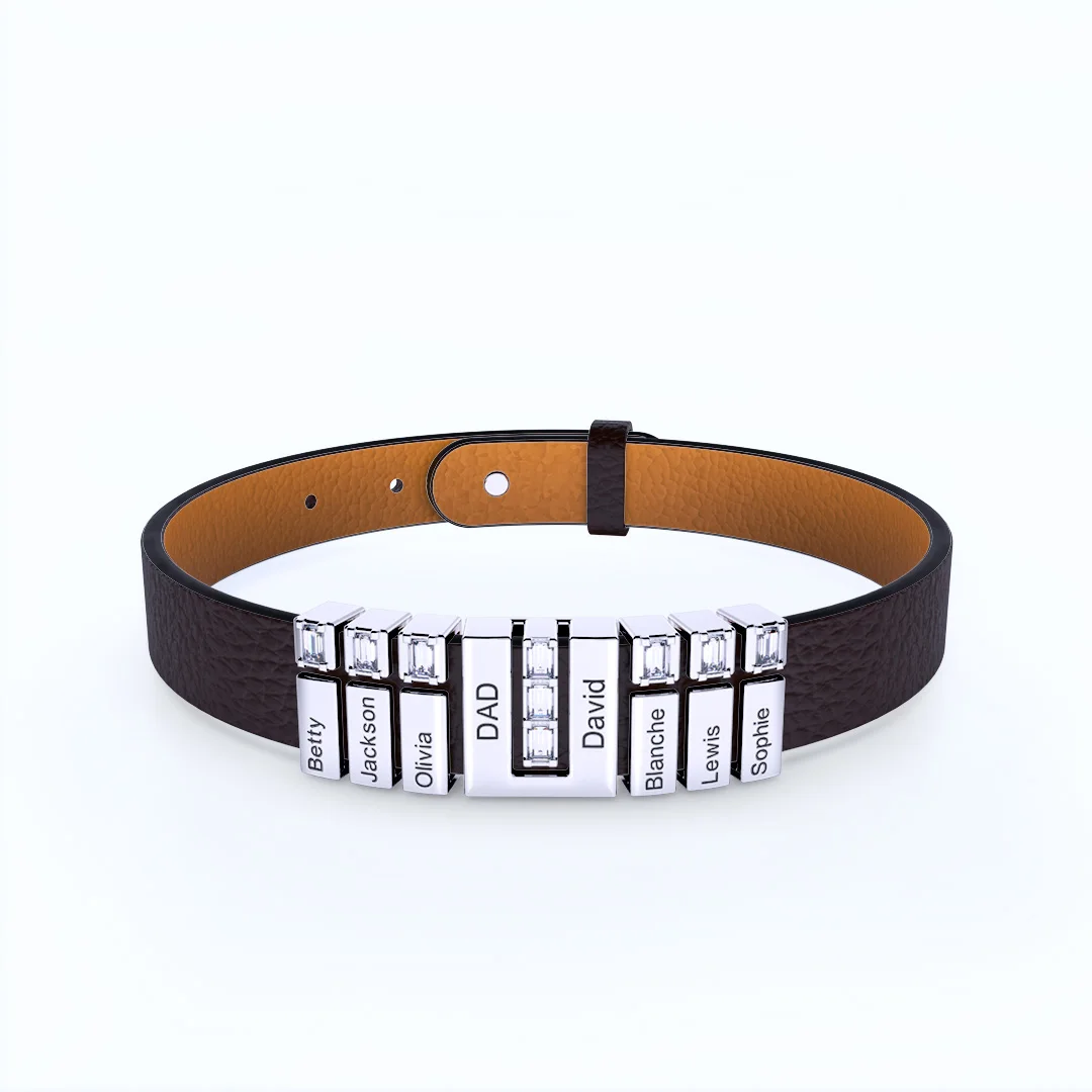 Hot Sale Fashion Jewelry Bracelets Men Dad Gifts Personalized Name Bracelets Et Bracelets