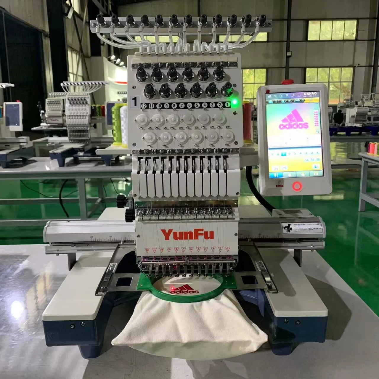 2 Years Warranty Factory Price High Speed Stable Performance Multi Head Cap Flat Garment T-shirt Embroidery Machine