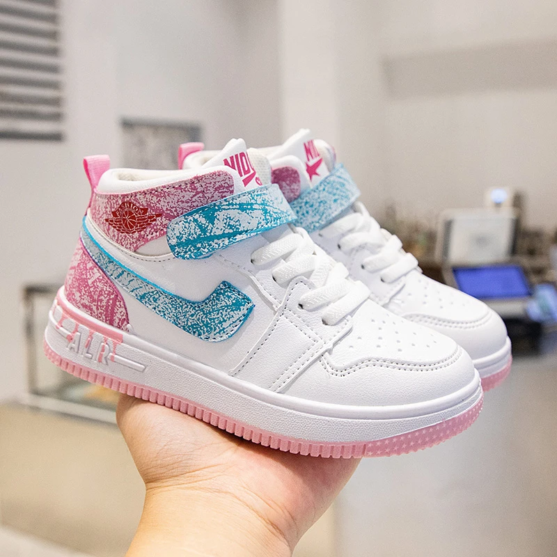 2021 high top outdoor sport basketball shoes shoes for kids sepatu basket sepatu untuk anak-anak