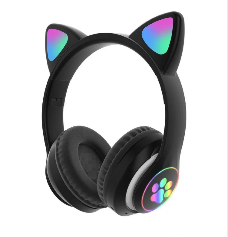 STN28 hot sale sluchawki fone de ouvido wireless headset earphone auriculares inalambricos cute ear headphones with mic