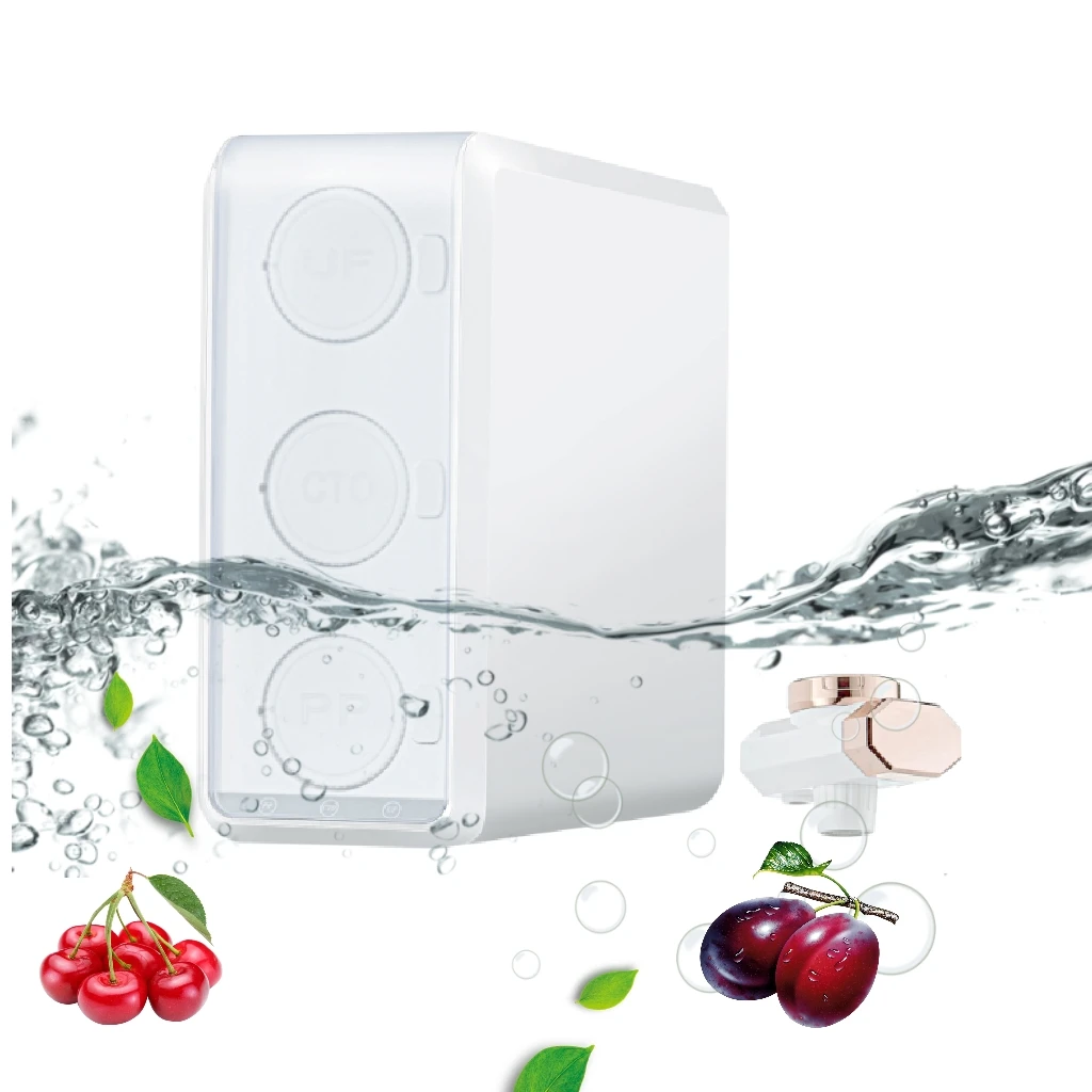 Countertop home 3 stage mini uf water purifier smart uv desktop household portable water purifier