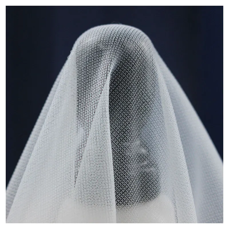 Factory Breathable Tear Resistant Net Mesh 100% Polyester Knit Soft Tulle Fabric For Swimwear